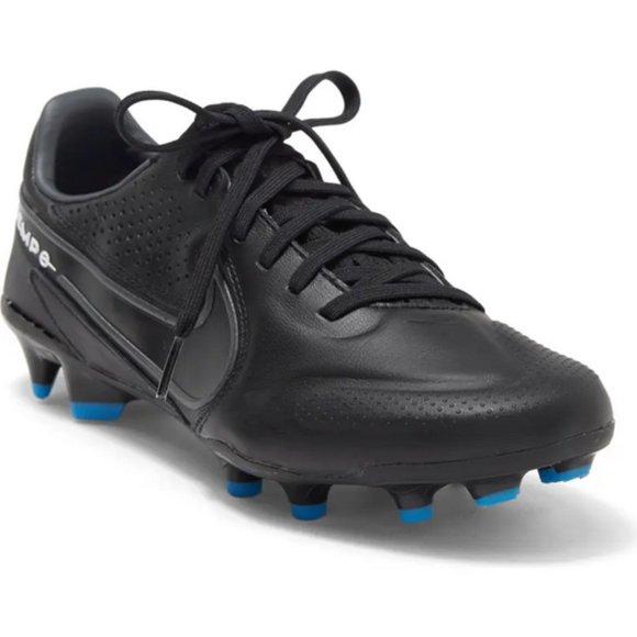 Nike Tiempo Legend 9 Elite FG Black Grey Soccer Cleats CZ8482-001 Men's Size 5.5 - Picture 3 of 5